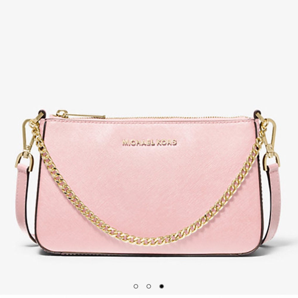 Michael Kors Jet Set Medium Saffiano Leather Crossbody Bag